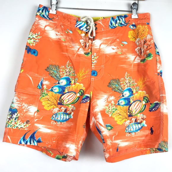 Polo Ralph Lauren Other - Polo Ralph Lauren Swim Trunks Swimwear Orange